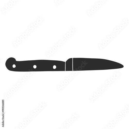 Knife vegetable silhouette