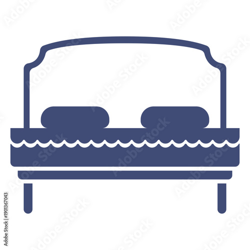 Bed furniture monochrome