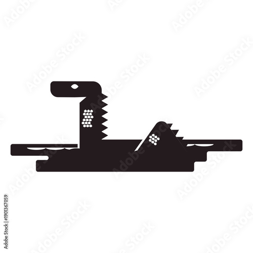 Nessie loch ness monster black
