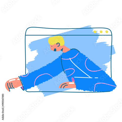 Boy chat online character