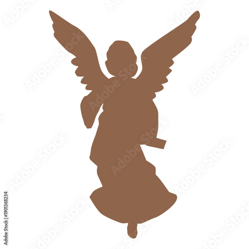 Angel nativity silhouette