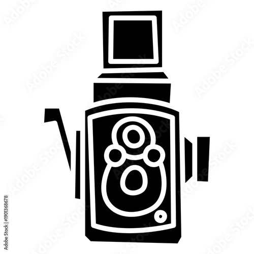 Vintage video camera black