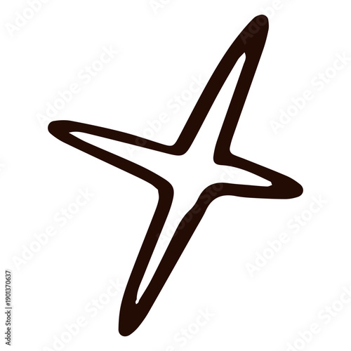 Star simple hand drawn