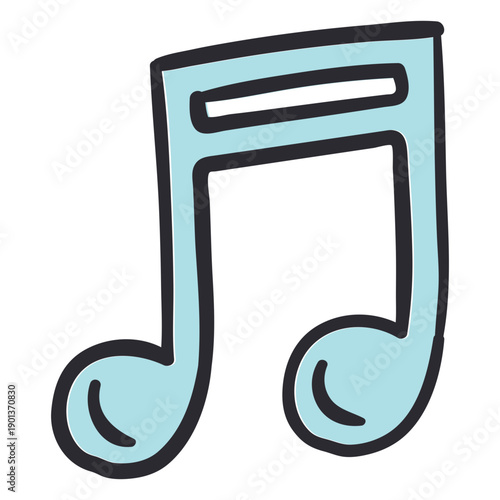 Φωτογραφία Eighth note stroke color