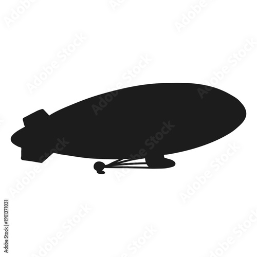 Airship right facing blimp