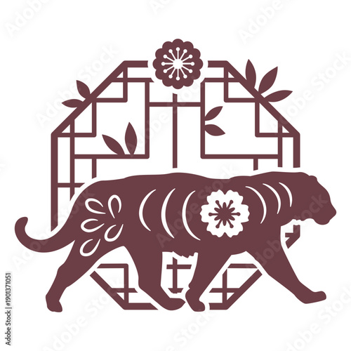 Composition chinese horoscope tiger