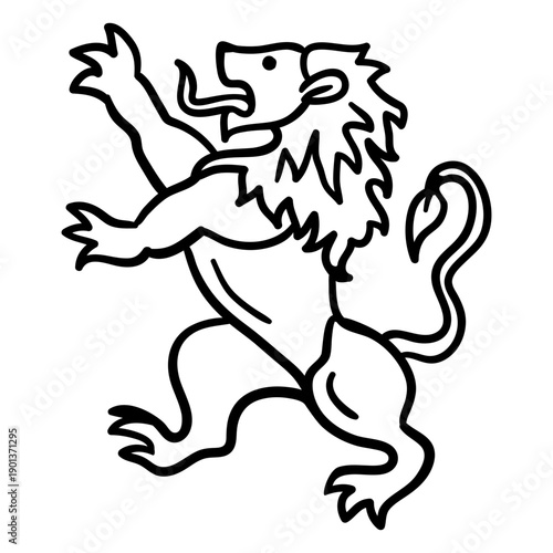 Belgian lion stroke