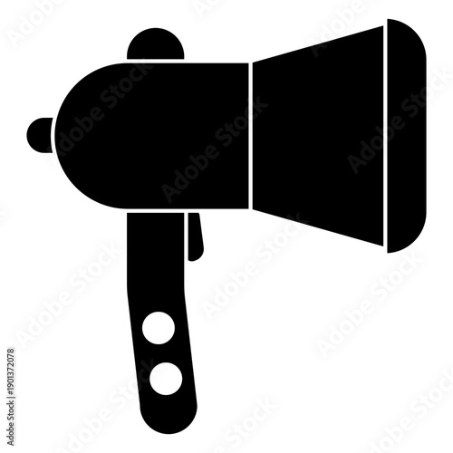 Megaphone bullhorn icon silhouette