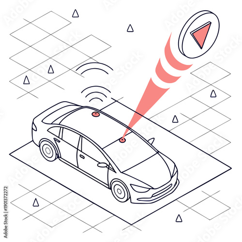 Visualization of autonomous vehicle AI uncertainty, highlighting complex data analysis and potential risks