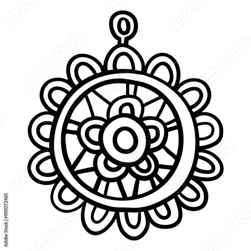 Collar pendant stroke