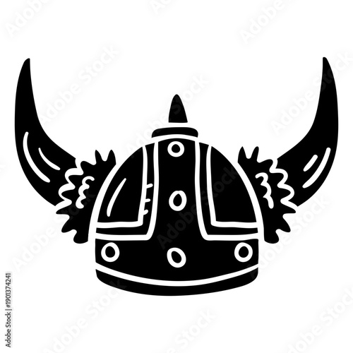 Viking helmet black