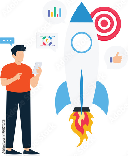 Software Bug Crisis Management System Security Digital Protection Computer Error Debugging Process Man Worried Antivirus Shield