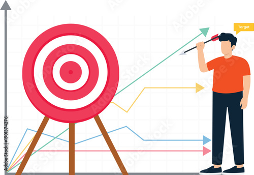 Software debugging concept man working laptop antivirus protection digital security shield bug fixing web development testing flat design pest control metaphor