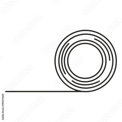 Construction tape stroke