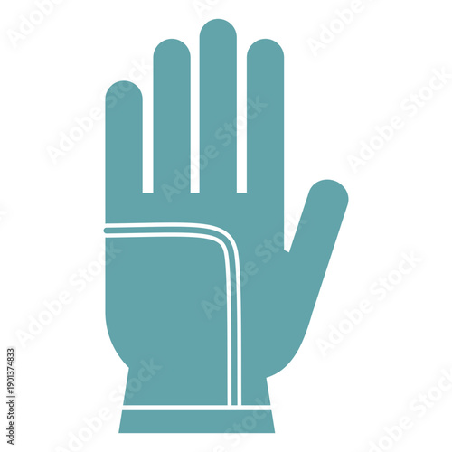 Gardening gloves silhouette