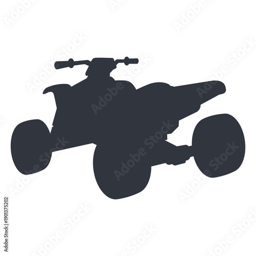 Quad bike transport silhouette