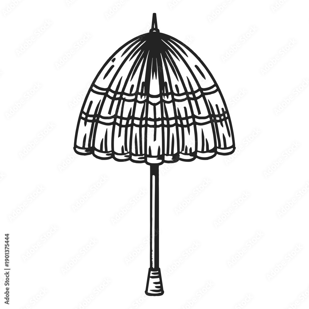 Obraz premium Small parasol hand drawn