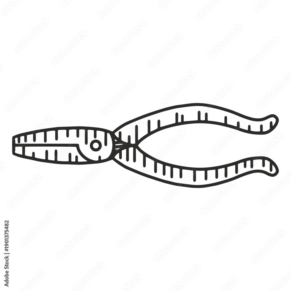 Fototapeta premium Needle nose pliers stroke