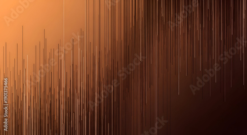 Abstract copper tone digital art with gradient vertical lines