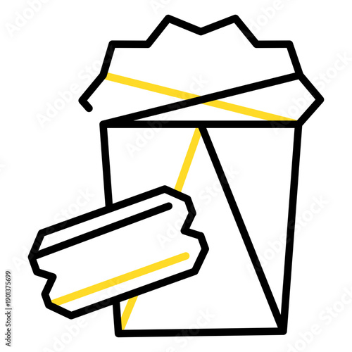 Polygon trash bin stroke