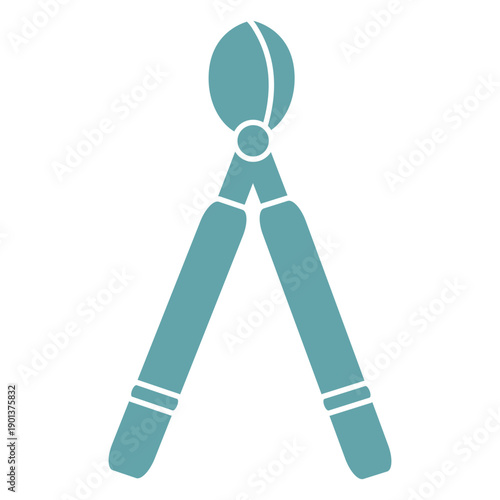 Gardening tool element silhouette