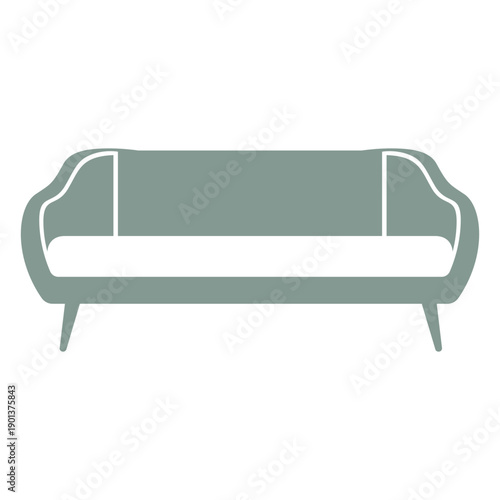 Pretty sofa furniture silhouette