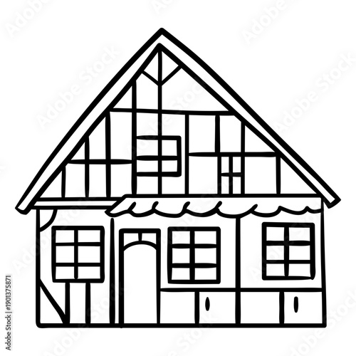 Traditional danish house stroke