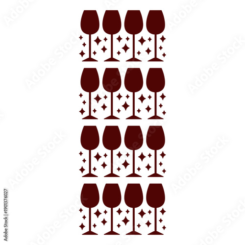 Wine glass pattern