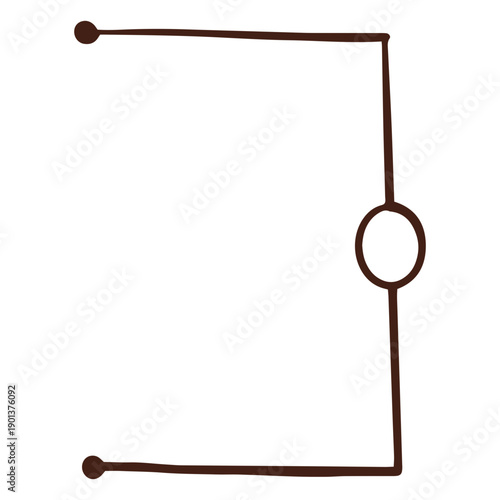 Simple electric circuit illustration