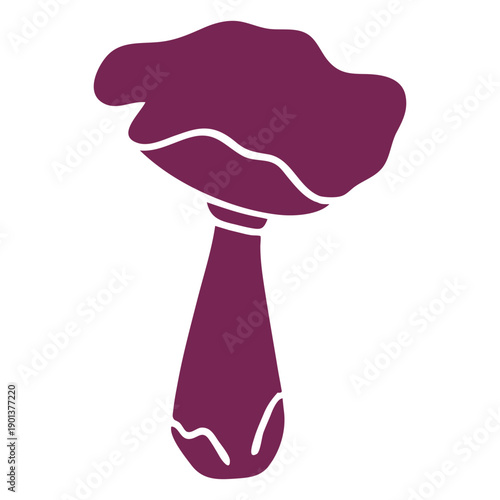 Fungus mushroom silhouette