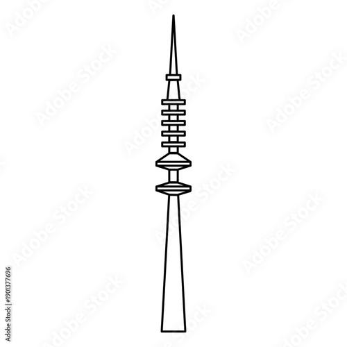 Hamburg tv tower stroke