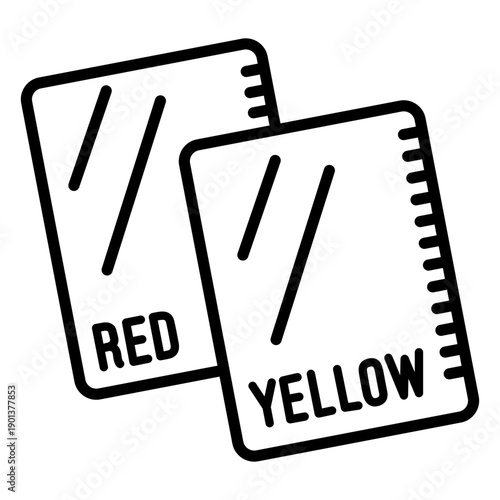 Football penalty cards stroke