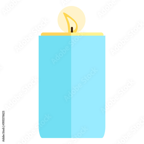 Colorful wide candlestick