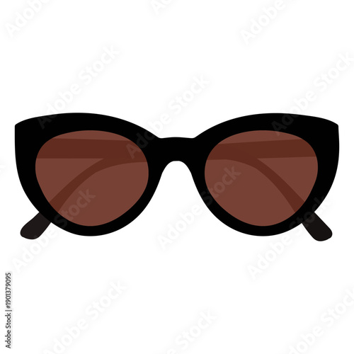 Rectangular sunglasses style flat