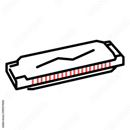 Polygonal harmonica stroke