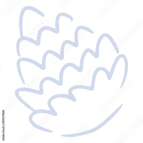 Tree pinecone stroke