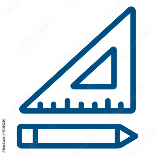 Squad ruler and pencil icon