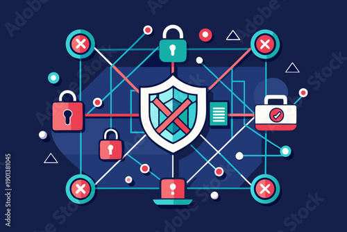 closed geometric system no entry icon