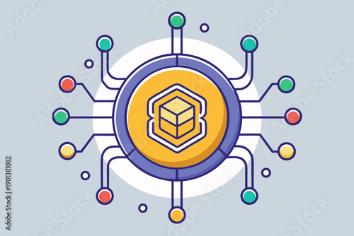 neural hub circuitry icon