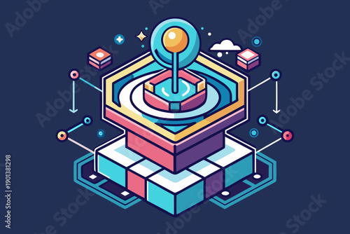 genesis node emitting visual streams