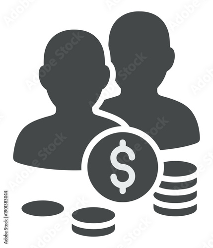 Business partnership investing money for growth and success