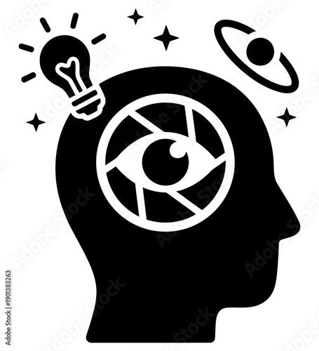 Creative mind with innovative ideas and inspiration