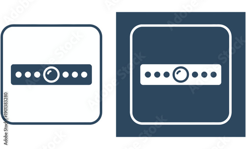 Modern password login icons for user authentication