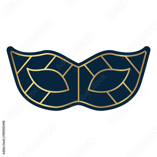Geometric line masquerade eye mask