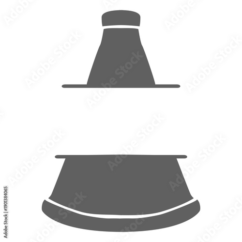 Cheerleading megaphone cut-out