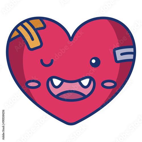 Broken heart winking