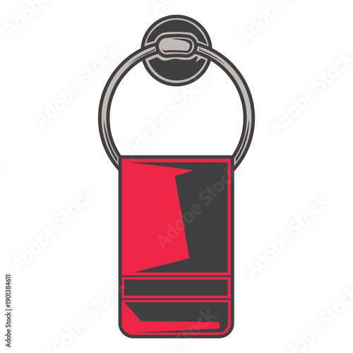 Hand towel hanger illustration