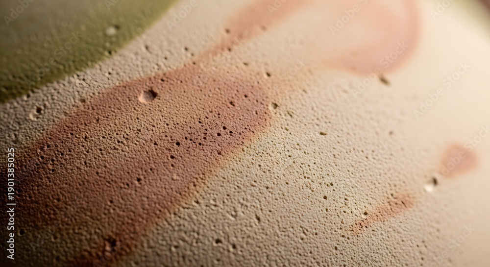 Fototapeta premium Macro Texture of Porous Ceramic Surface with Earthy Colors