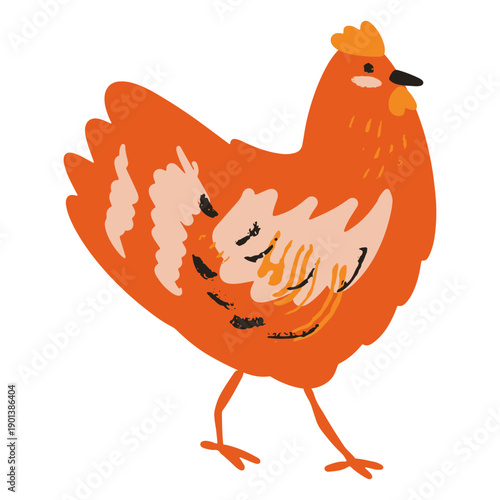 Standing chicken flat