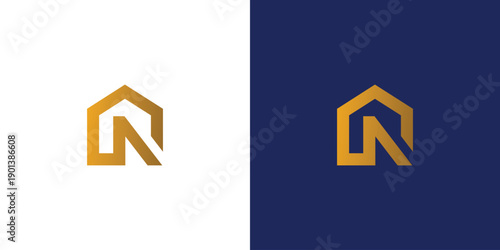 N house logo design is modern and strong